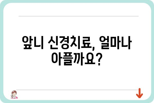 앞니 신경치료, 궁금한 모든 것 | 앞니, 신경치료, 치료 과정, 통증, 비용, 주의사항