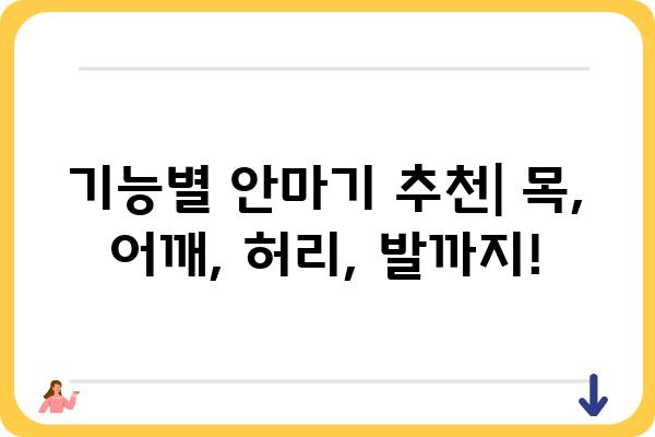 안마기 추천 가이드| 나에게 딱 맞는 안마기를 찾아보세요! | 안마기 종류, 기능, 후기, 가격 비교