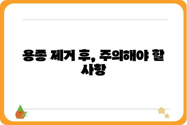 대장내시경 용종 제거 후, 궁금한 모든 것| 회복, 관리, 주의사항 | 용종 제거, 대장 내시경, 건강 관리, 식단