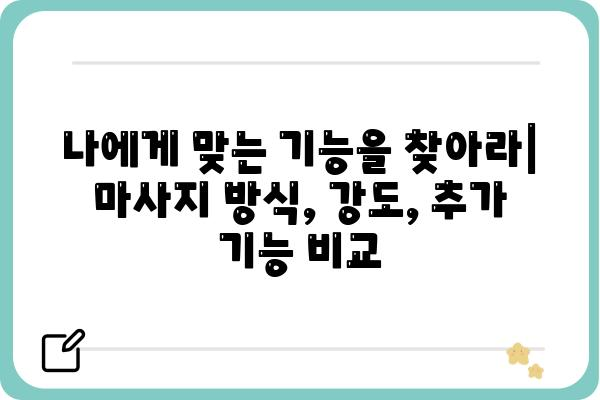 등마사지기 추천 가이드| 나에게 딱 맞는 제품 찾기 | 등마사지기 비교, 기능, 후기, 구매 가이드