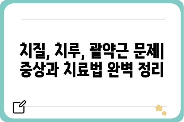 항문질환 증상과 원인, 치료법 완벽 가이드 | 항문 통증, 항문 출혈, 항문 가려움, 치질, 치루, 괄약근