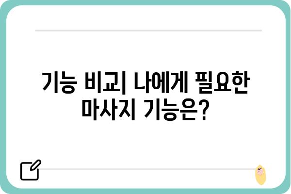 전동마사지침대 추천 가이드| 나에게 딱 맞는 제품 찾기 | 전동 안마 의자, 마사지기, 기능 비교, 가격, 후기