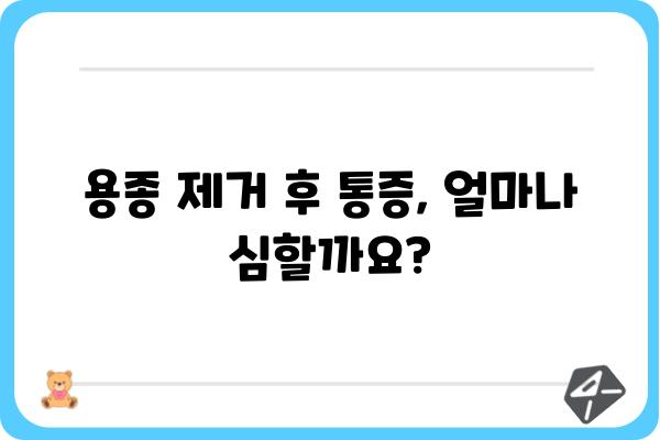 대장내시경 용종제거 후 통증, 얼마나 심할까요? | 원인, 증상, 관리법, 주의사항