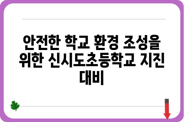 신시도초등학교 지진 옥외 대피장소 안내 | 안전, 재난, 대피, 위치, 연락처