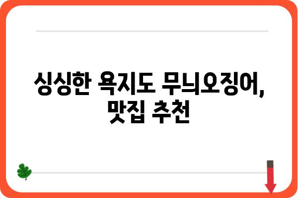 욕지도 무늬오징어 맛집 & 낚시 정보| 섬 여행 필수 가이드 | 욕지도, 오징어 낚시, 맛집, 여행 정보