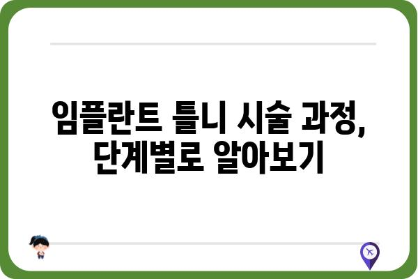 임플란트 틀니 시술 기간, 얼마나 걸릴까요? | 임플란트 틀니, 시술 과정, 기간, 비용