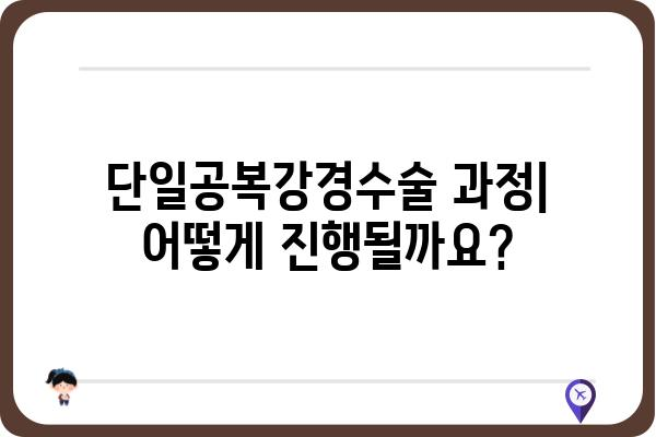 단일공복강경수술, 알아야 할 모든 것 | 장점, 과정, 회복, 부작용, 비용, 병원 정보