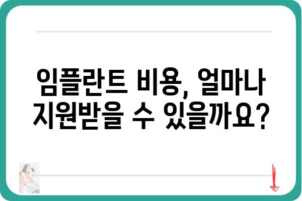 기초생활수급자 임플란트 지원, 어떻게 받을 수 있을까요? | 임플란트 지원 자격, 절차, 비용 안내