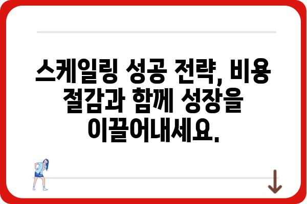 스케일링 비용 절감 가이드| 효율적인 스케일링 전략과 비용 최소화 | 스케일링, 비용 절감, 최적화 전략