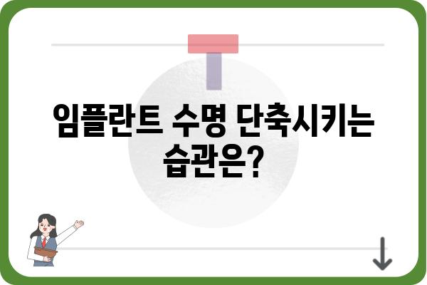 임플란트 수명, 얼마나 갈까요? | 임플란트 사용 기간, 관리법, 주의 사항