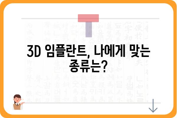 3D 임플란트, 자연스러운 미소를 위한 최고의 선택 | 3D 임플란트 장점, 종류, 시술 과정, 비용, 후기