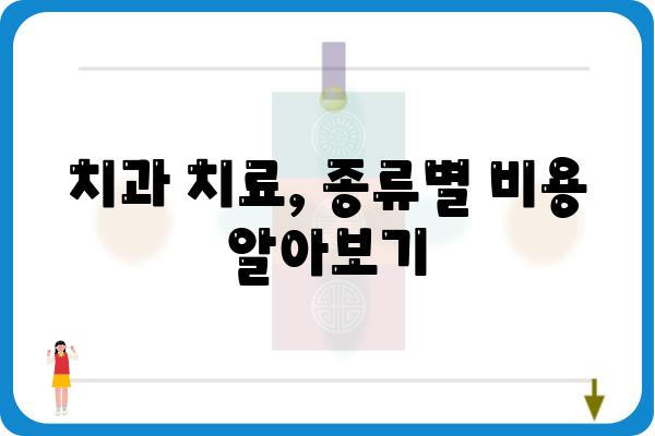 치과 치료 종류 완벽 가이드| 나에게 맞는 치료는? | 치과, 치료, 종류, 비용, 정보