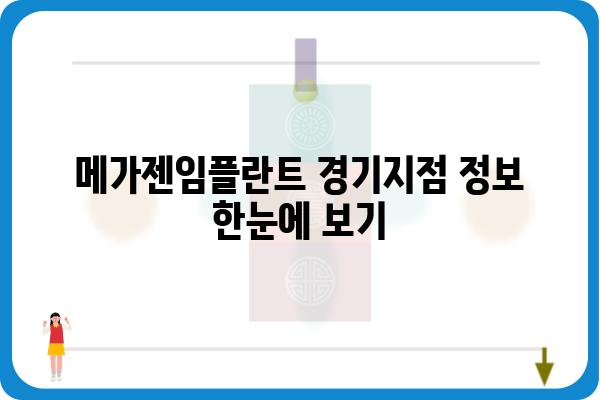 메가젠임플란트 경기지점| 위치, 연락처, 진료시간 안내 | 임플란트, 치과, 경기도, 진료