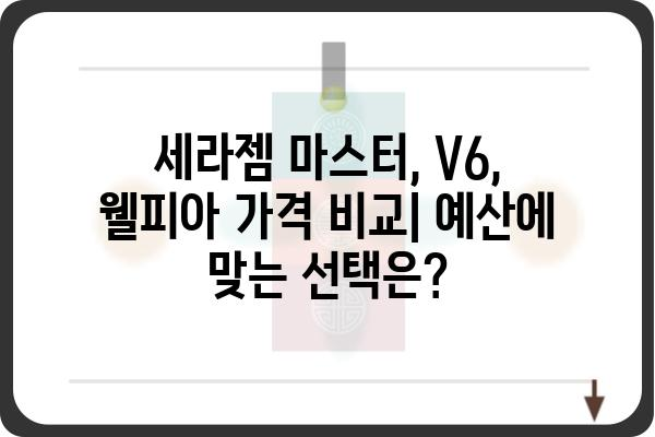 세라젬 의료기기 종류별 비교분석| 나에게 맞는 제품은? | 세라젬 마스터, V6, 웰피아,  가격, 기능 비교