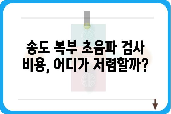 송도 지역 복부 초음파 검사, 어디서 받아야 할까요? | 송도, 복부초음파, 병원, 검사, 추천