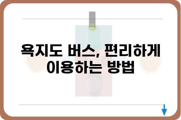 욕지도 버스 시간표| 노선, 요금, 배차 간격 정보 | 욕지도 여행, 버스 이용 안내, 섬 여행 팁