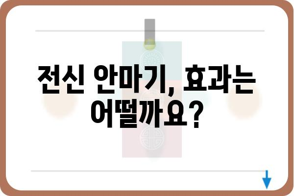 전신안마기 추천 가이드| 나에게 딱 맞는 제품 찾기 | 전신 마사지, 안마 의자, 건강, 힐링, 피로 회복