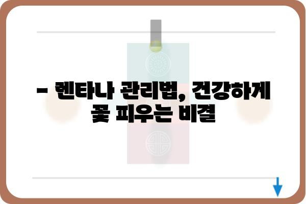 렌타나, 당신의 정원을 아름답게 물들이는 방법 | 렌타나 키우기, 렌타나 종류, 렌타나 관리법