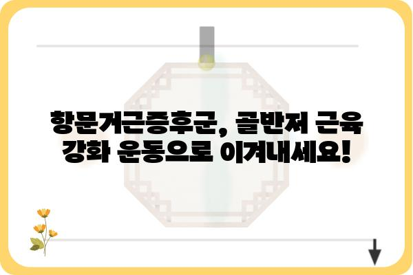 항문거근증후군 완화를 위한 운동 및 생활 습관 개선 가이드 | 골반저 근육, 요실금, 변비, 통증 완화