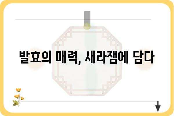 새라잼 활용 가이드| 꿀팁과 레시피 모음 | 새라잼, 발효, 건강, 레시피, 팁