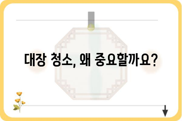 대장 건강을 위한 효과적인 대장 청소 방법 | 변비 해소, 장 건강, 건강 관리, 숙변 제거