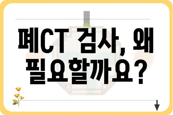 폐CT 검사, 궁금한 모든 것| 종류, 준비, 결과 해석까지 | 폐 질환, 건강검진, 영상의학