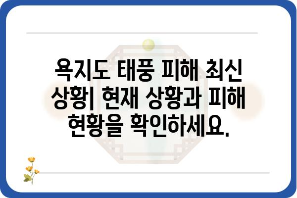 욕지도 태풍 피해 정보| 최신 상황 및 대비 가이드 | 태풍, 욕지도, 안전, 피해, 대비