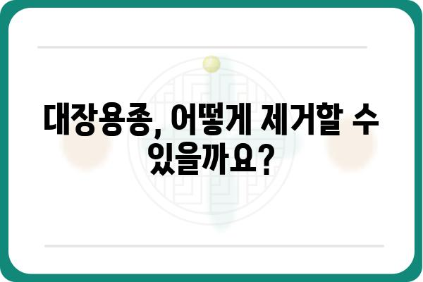 대장용종 증상| 알아야 할 9가지 신호와 진단 | 대장암, 내시경 검사, 용종 제거