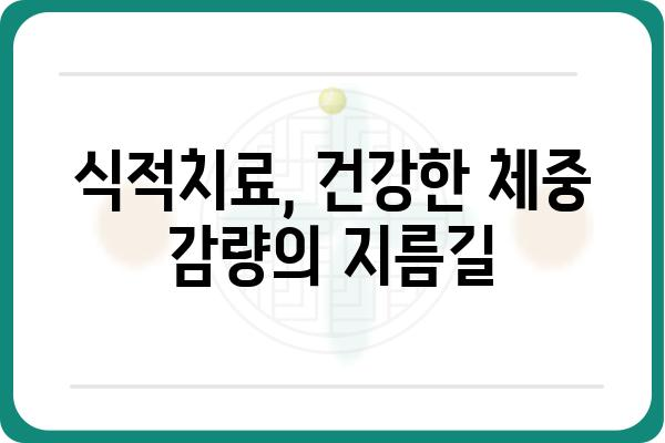 식적치료| 효과적인 방법과 주의사항 | 식이요법, 비만, 체중 감량, 건강