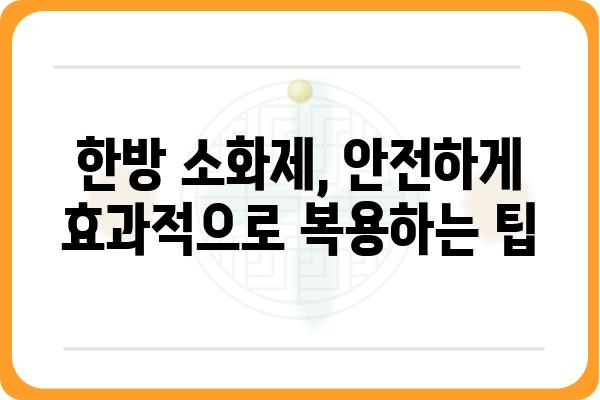 소화불량 해결사! 효과적인 한방 소화제 종류와 선택 가이드 | 소화불량, 한약, 소화제, 건강