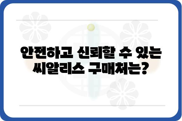 씨알리스 가격 비교 및 구매 가이드 | 정품, 저렴한 가격, 안전한 구매