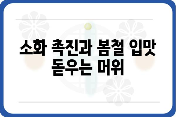 머위의 놀라운 효능 7가지 | 건강, 봄나물, 면역력, 항산화, 해독, 부종, 소화