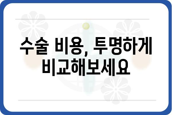 서울 수술병원 추천 가이드 | 전문의, 비용, 후기, 정보