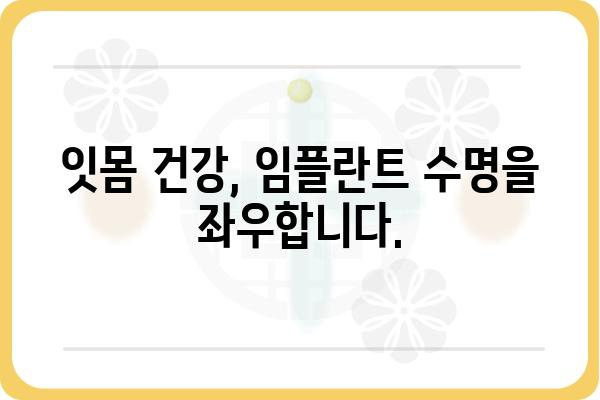 임플란트 식립 후 잇몸 관리, 이것만은 꼭 알아야 합니다! | 잇몸 건강, 임플란트 수명, 관리 방법, 주의 사항