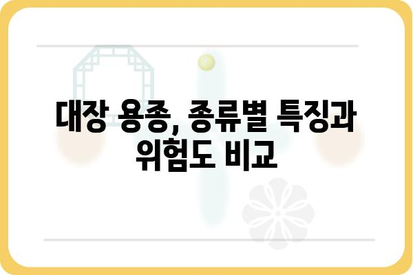 대장내시경 용종 종류| 종류별 특징과 위험도 알아보기 | 대장암, 용종 제거, 내시경 검사