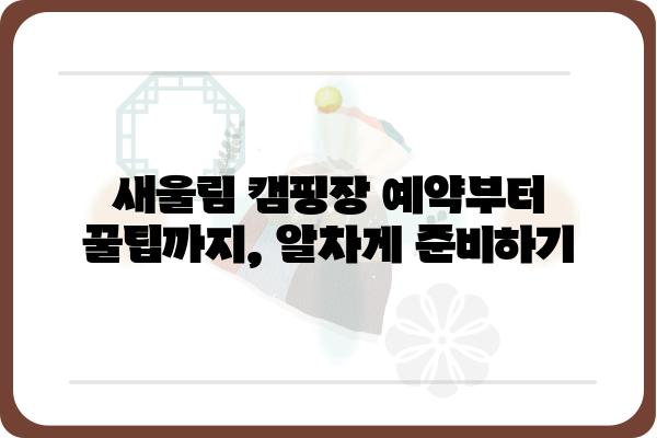 욕지도 새울림 캠핑장 완벽 가이드 | 캠핑장 정보, 예약, 주변 명소, 꿀팁