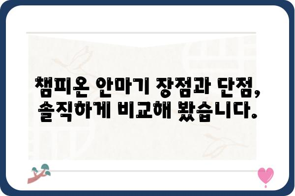 챔피온 클래식 안마기 사용 후기| 솔직한 장점과 단점 | 챔피온 안마기, 마사지기, 건강, 리뷰