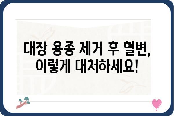 대장 용종 제거 후 혈변, 걱정하지 마세요| 원인과 대처법 | 대장 내시경, 용종 제거, 혈변, 건강