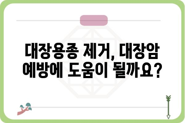 대장용종 제거술| 종류, 과정, 회복까지 상세 가이드 | 용종 제거, 대장 내시경, 대장암 예방