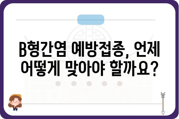 B형간염 예방접종, 완벽 가이드| 시기, 종류, 주의사항 | B형간염, 예방접종, 건강, 백신, 면역