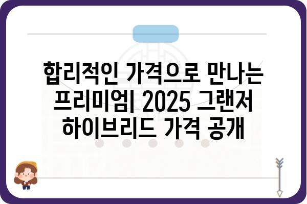 2025 그랜저 하이브리드| 연비, 가격, 디자인 총정리 | 신형 그랜저, 하이브리드, 연비, 가격, 디자인, 출시